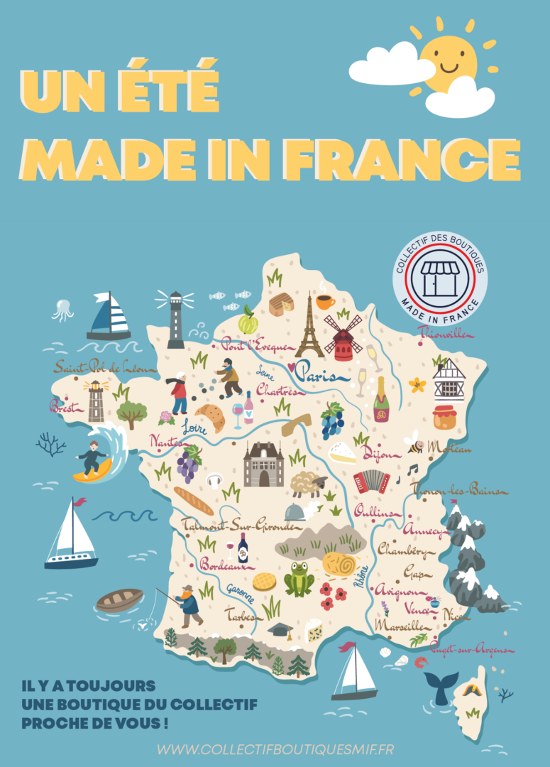 La carte du Made In France, le guide du consomm’acteur